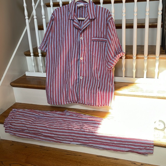 Men’s sleep 🛌 top and bottom. Puritan XL red white and blue and gray. - Picture 7 of 11